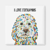I Love Cockapoos Magnet (Devant)