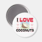 I Love Coconuts Magneet (Voorkant / Achterkant)