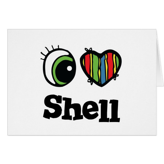 I Love (Coeur) Shell (Devant horizontal)