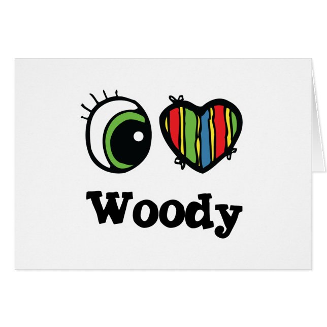 I Love (Coeur) Woody (Devant horizontal)