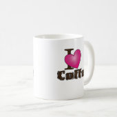 "I Love Coffee" Café Mug (Devant droit)