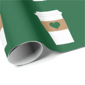 I Love Coffee Disposable Coffee Cup Cadeaupapier (Rol Hoek)