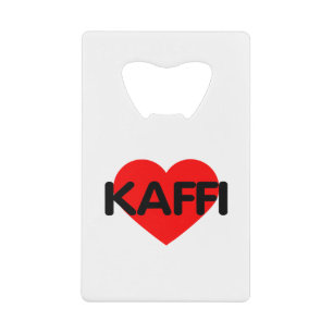 I Love Coffee - Kaffi Kredietkaart Flessenopener