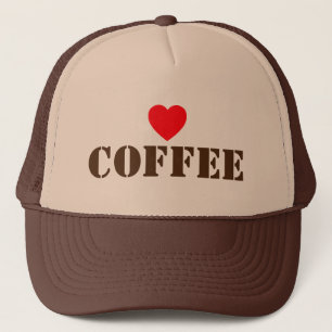 I Love Coffee™ Petroleukoepelhoed Trucker Pet