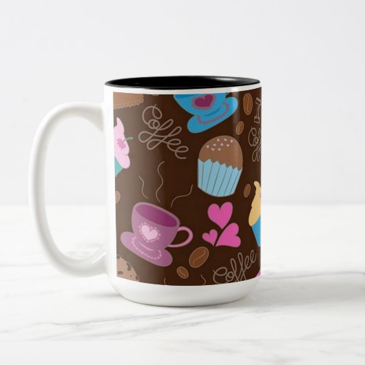I Love Coffee Sweets & Traitements Mug (Gauche)