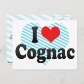 I Love Cognac Briefkaart (Voorkant / Achterkant)