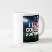 I Love College Football Mug  (Devant droit)