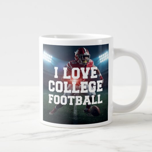 I Love College Football Mug  (Droite)