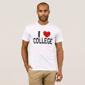 I Love College T-shirt (Voorkant volledig)