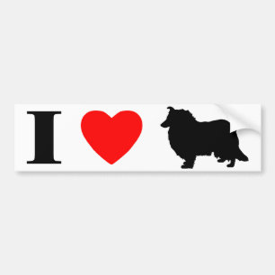 I Love Collies Bumpersticker