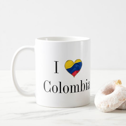I Love Colombia Koffiemok (Met donut)