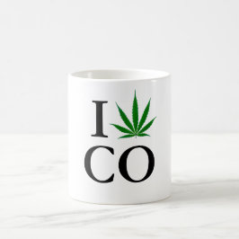 I Love Colorado Pot Leaf Coffee Mok