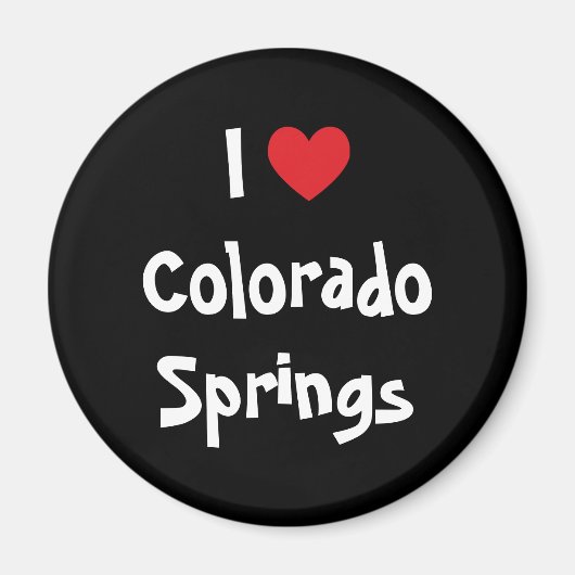 I Love Colorado Springs Magneet (Voorkant)