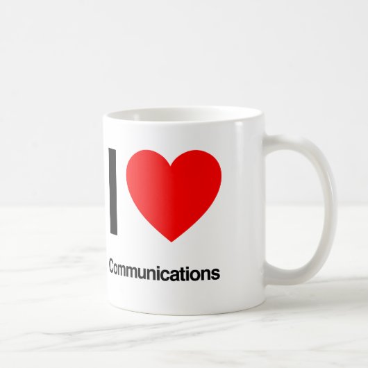 i love communications koffiemok (Rechts)