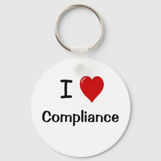 I Love Compliance I Heart Compliance Officer Sleutelhanger