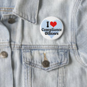 I Love Compliance Officers Ronde Button 5,7 Cm (In situ)