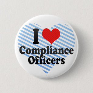 I Love Compliance Officers Ronde Button 5,7 Cm