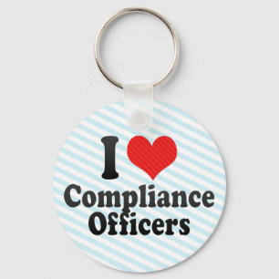 I Love Compliance Officers Sleutelhanger