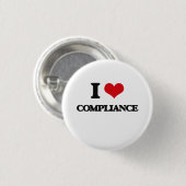 I Love Compliance Ronde Button 3,2 Cm (Voorkant /achterkant)