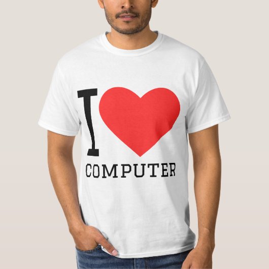 I love computer t-shirt (Voorkant)