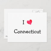 I Love Connecticut Briefkaart (Voorkant / Achterkant)