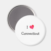 I Love Connecticut Magneet (Voorkant / Achterkant)