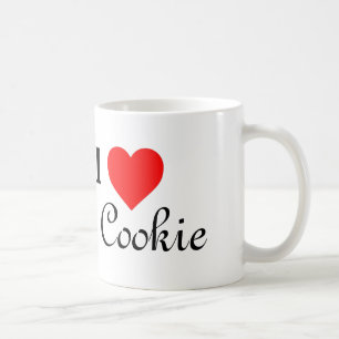 I Love Cookie Coffee Mok