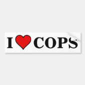 ~I LOVE COPS~ BUMPER STICKER (Devant)