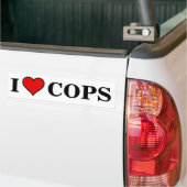 ~I LOVE COPS~ BUMPERSTICKER (Op Truck)