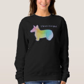 "I Love Corgis" Rainbow Corgi Sweatshirt (Devant)