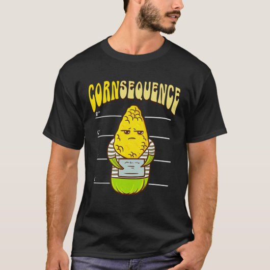 I Love Corn Cute Corn on the Cob T-shirt (Voorkant)
