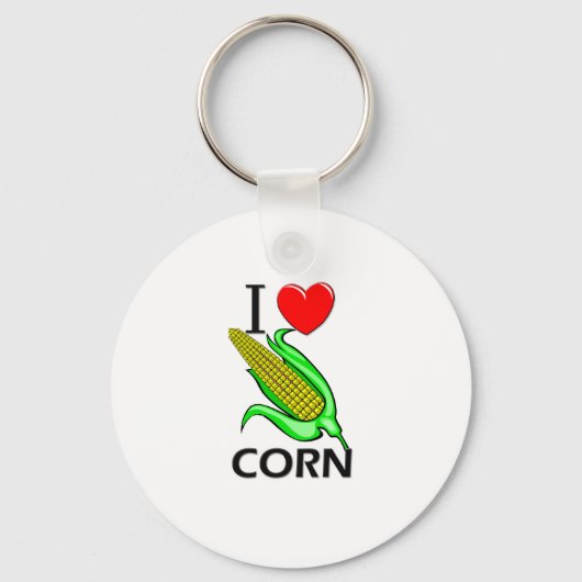 I Love Corn Sleutelhanger (Voorkant)