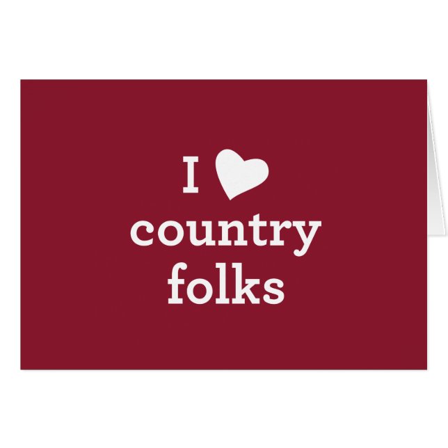 I Love Country (Voorkant Horizontaal)