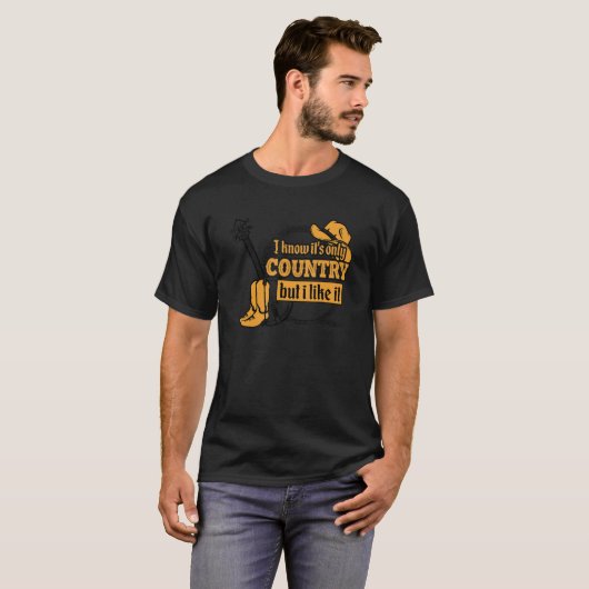 I Love Country Music 1 T-shirt (Voorkant volledig)