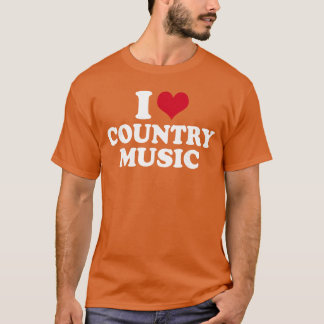I Love Country Music boy family T-shirt