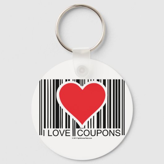 I Love Coupons Sleutelhanger (Voorkant)