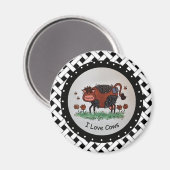 I Love Cows Magnet (Recto/Verso)