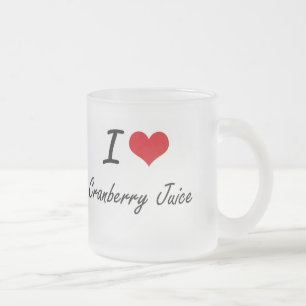 I Love Cranberry Juice artistieke design Matglas Koffiemok