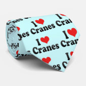 I Love Cranes Stropdas (Opgerold)