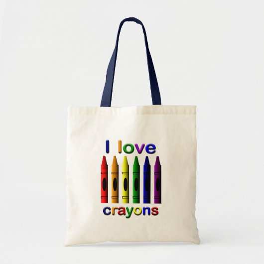 I Love Crayons Sac fourre-tout (Devant)
