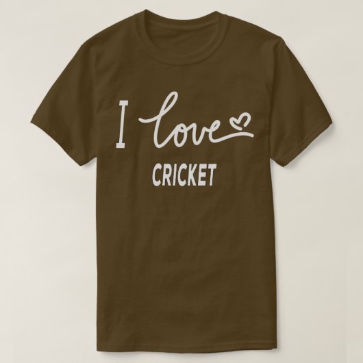 I Love Cricket2 T-shirt (Design voorkant)