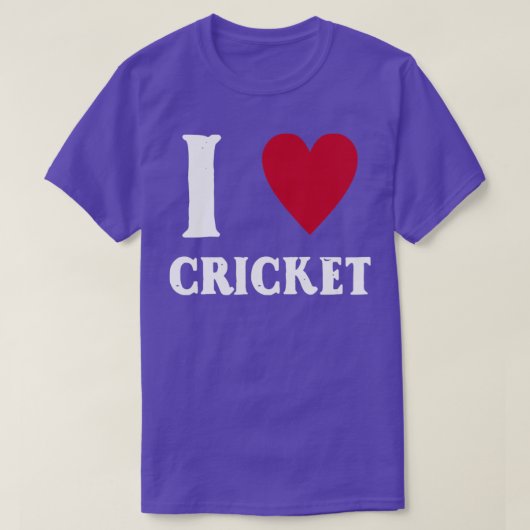 I Love Cricket5 T-shirt (Design voorkant)