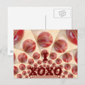 I Love Cricket XOXO Customize Product Briefkaart (Voorkant / Achterkant)