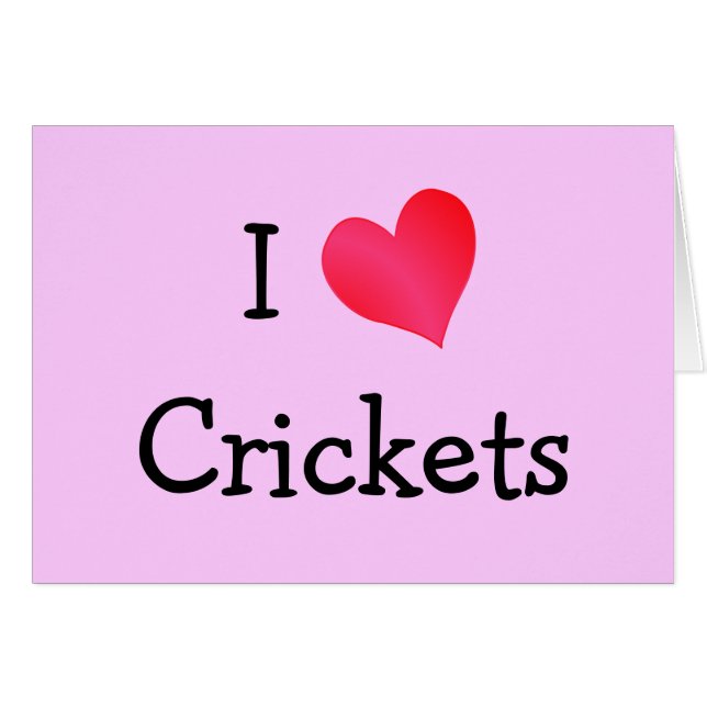 I Love Crickets (Voorkant Horizontaal)