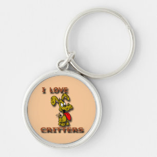 I Love Critters D Sleutelhanger