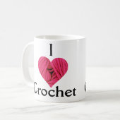 I Love Crochet mok (Voorkant links)