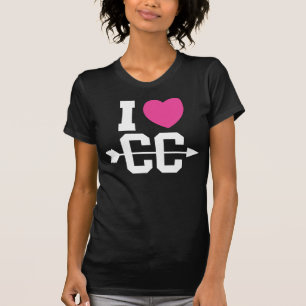 I Love Cross Country Dark Women's T-shirt
