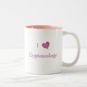 I Love Cryptozoology Tweekleurige Koffiemok