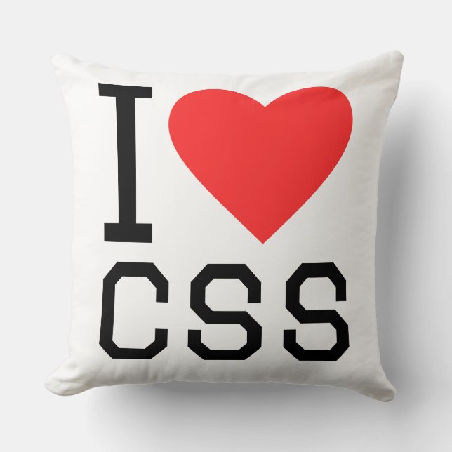 I love css kussen (Voorkant)
