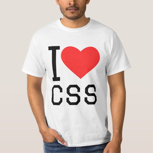 I love css t-shirt (Voorkant)